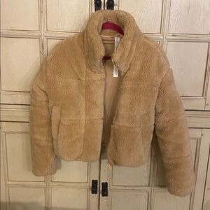 ALO Yoga Beige Sherpa Jacket